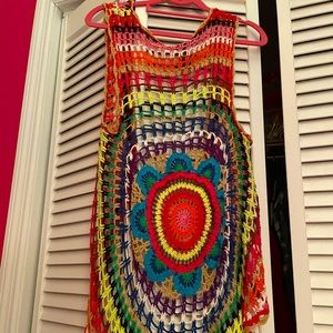 Forever 21 crochet boho vest